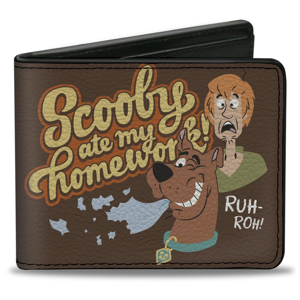2404 Scooby Doo Wallet, Bifold, Scooby Doo and Shaggy Scooby Ate My